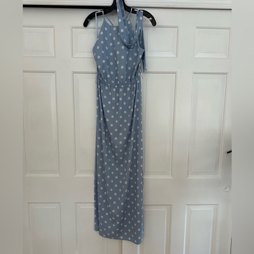 Blue Polka Dot Dress